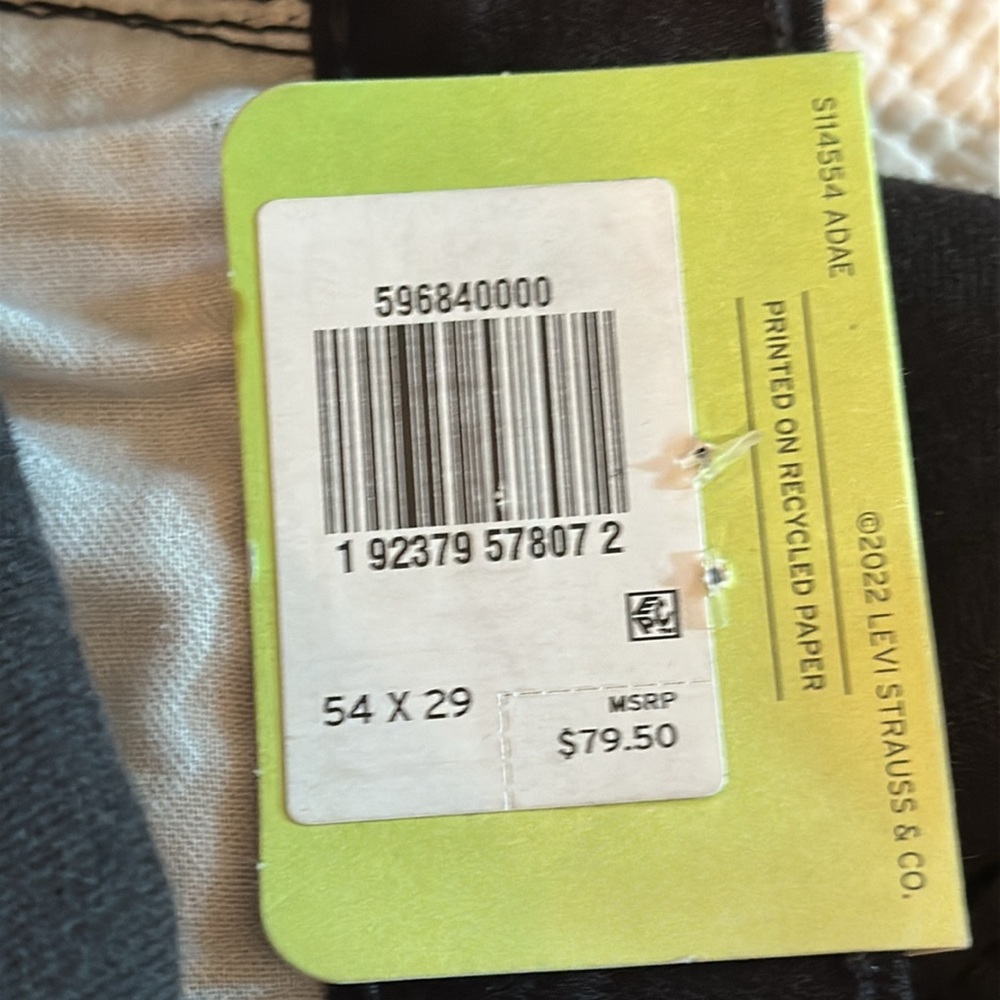 Levi’s 502 Taper Stretch Jeans 54x29 NWT - Picture 11 of 13